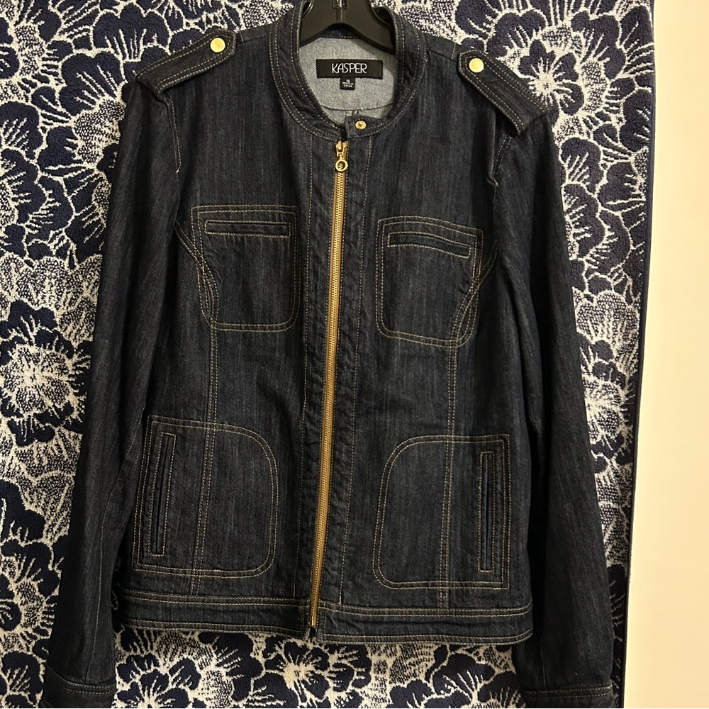 KASPER (NEW) Luxury 3-Piece Denim Outfit - Picture 3 of 9